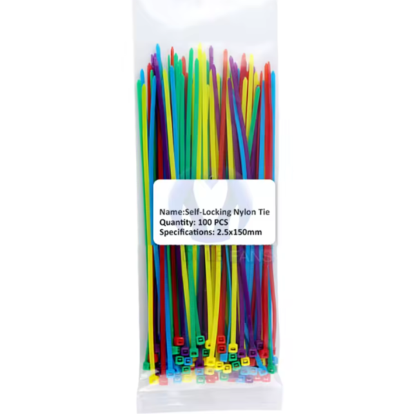 Colliers de serrage pour repérage 100 pièces 2,5mm x 150mm