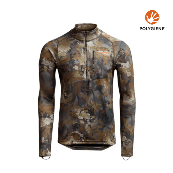 Tee shirt de chasse core midweight ZIP T OPTIFADE TIMBER SITKA
