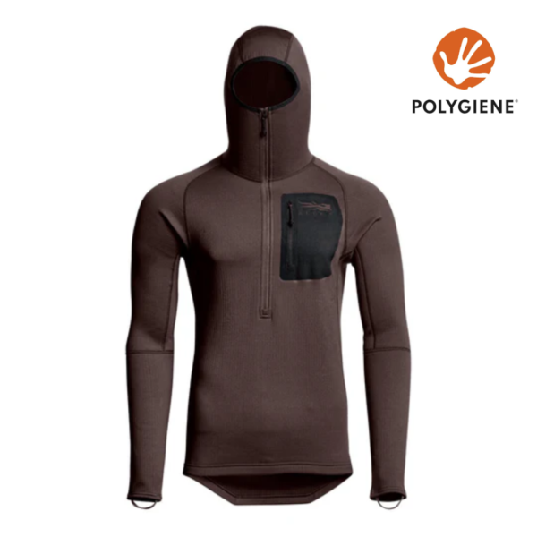 Sweat à capuche heavyweight coyote sitka