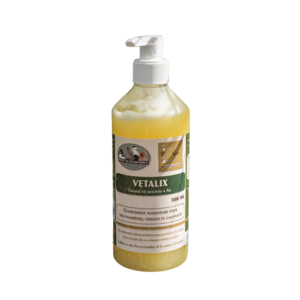Vetalix Graisse de mouton + ail 500ml ROM WATERFOWL