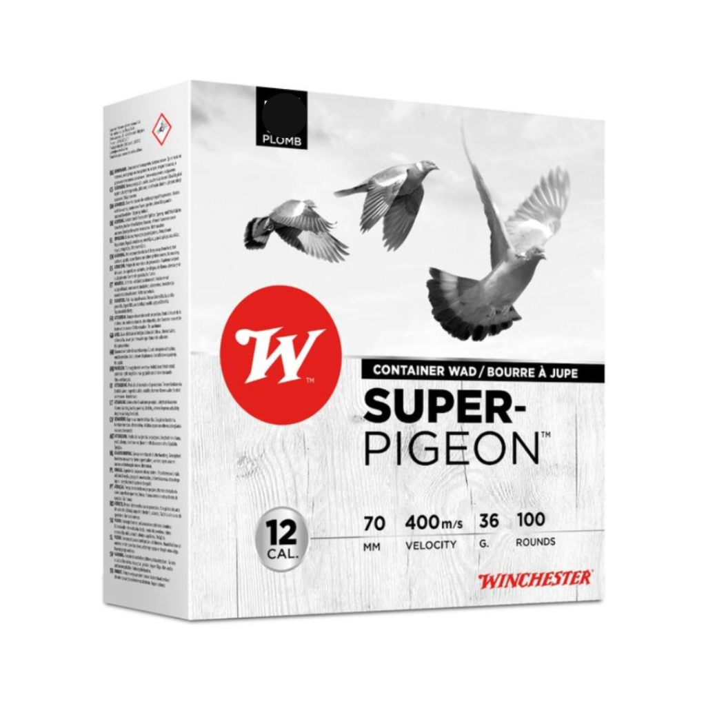 Cartouches de chasse SUPER PIGEON 36G x 100 WINCHESTER