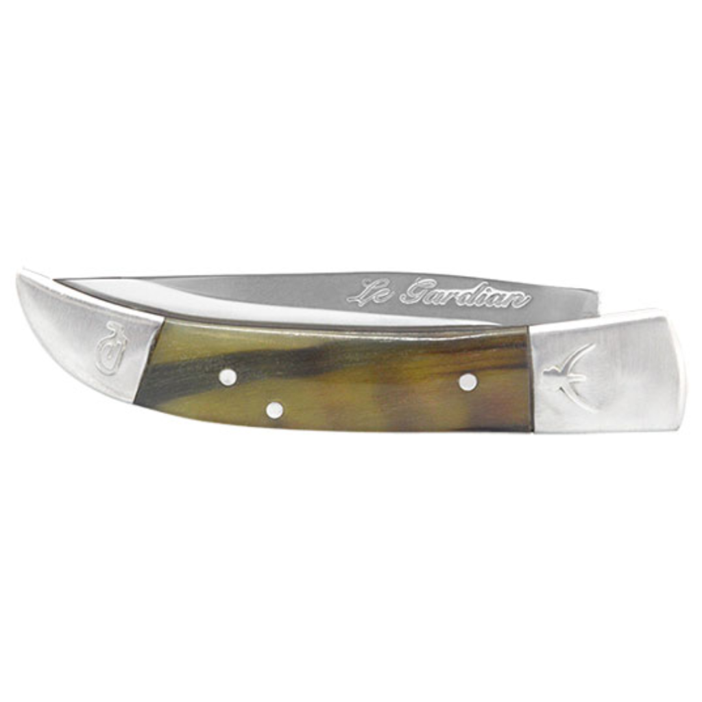 Couteau Gardian lame 90mm manche corne LE CAMARGUAIS
