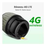 Caméra go G330 – caméra 4g lte extérieure sans fil 4mp avec panneau solaire autonome REOLINK