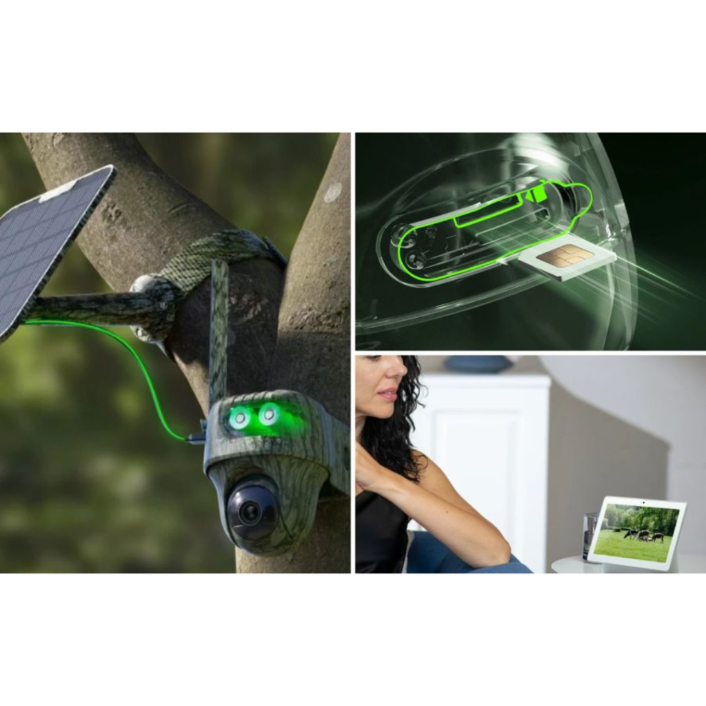 Caméra go G450 4g sans fil 360° avec vision nocturne avec panneau solaire autonome REOLINK