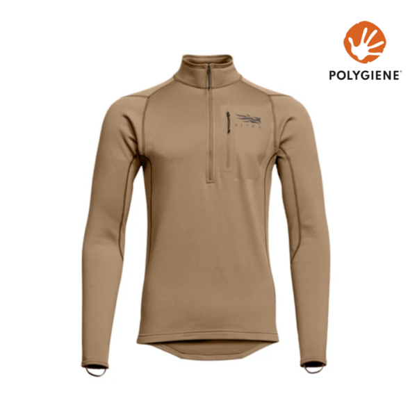 Tee shirt de chasse Technique Core midweight Zip T Optifade Coyote SITKA