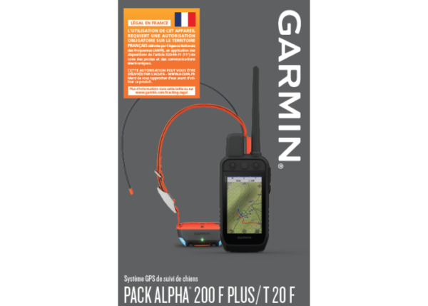 PACK GPS ALPHA 200F PLUS T20VERSION F GARMIN