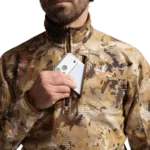 Pull zip ALPHA FLEECE OPTIFADE MARSH SITKA