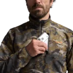 Pull zip ALPHA FLEECE OPTIFADE TIMBER SITKA