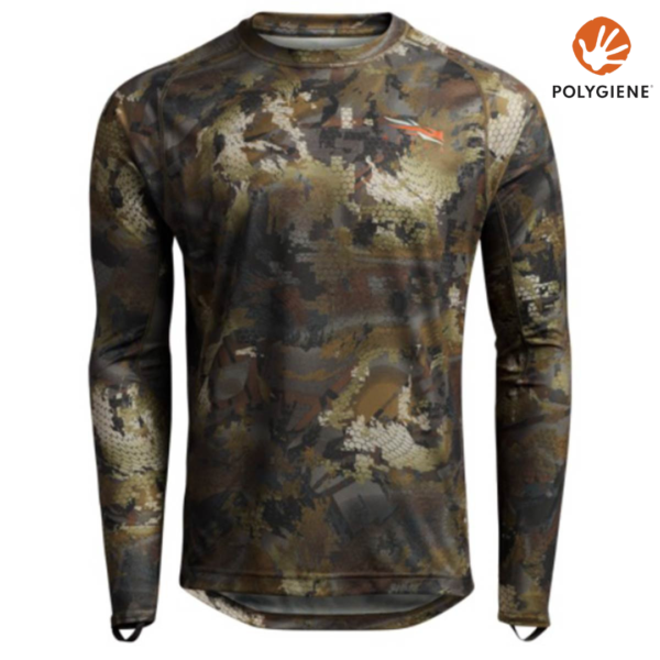Tee shirt core lightweight crew optifade timber sitka