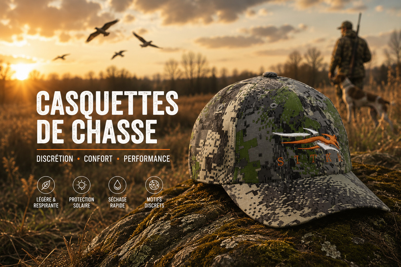 casquette gros gibier pour la chasse