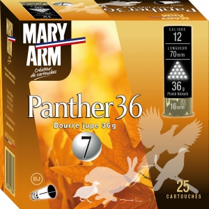 Cartouche de chasse PANTHER 36G BJ MARY ARM