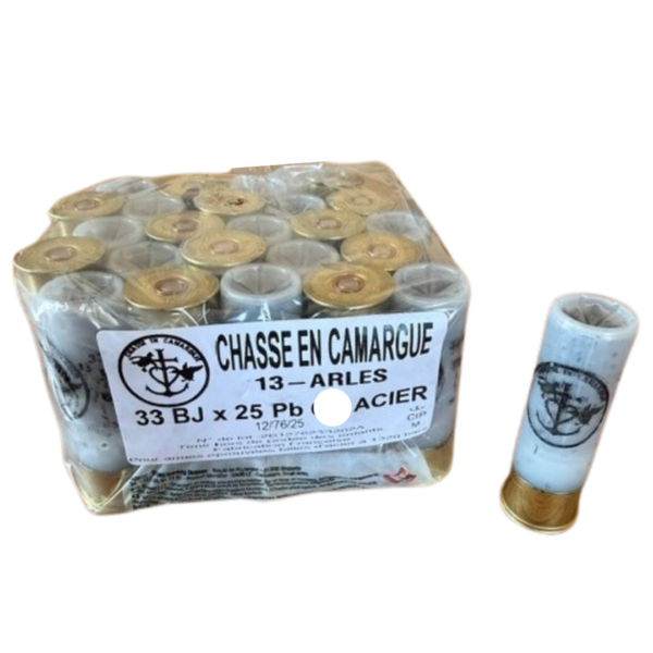 Cartouches ACIER 33G BJ CHASSE EN CAMARGUE