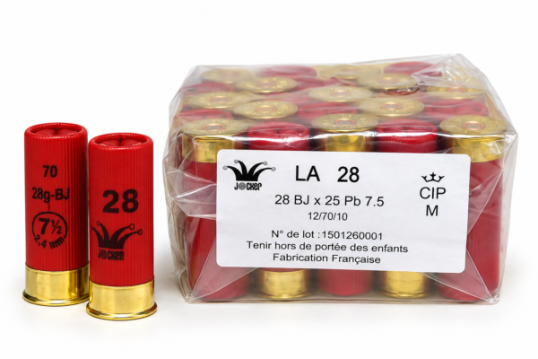 Cartouches de chasse LA 28gr BJ JOCKER