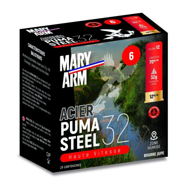 Cartouches de chasse PUMA STEEL 32G BJ MARY ARL