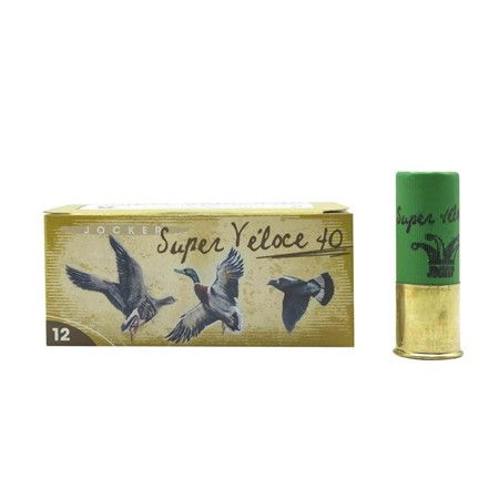 Cartouches de chasse SUPER VELOCE plomb nickelé 40G cal 12 JOCKER