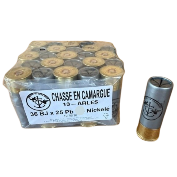 Cartouches plomb nickelé 36G BJ CHASSE EN CAMARGUE