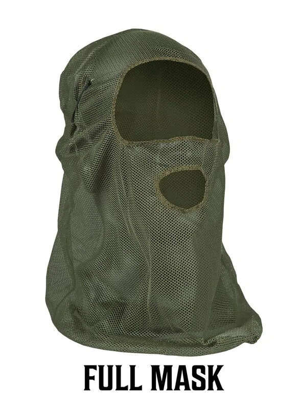 Cagoule Mesh Avec Trou De Bouche Camo Od Green PRIMOS