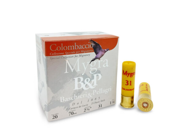 Cartouches de chasse MYGRA COLOMBACCIO CAL20 B&P