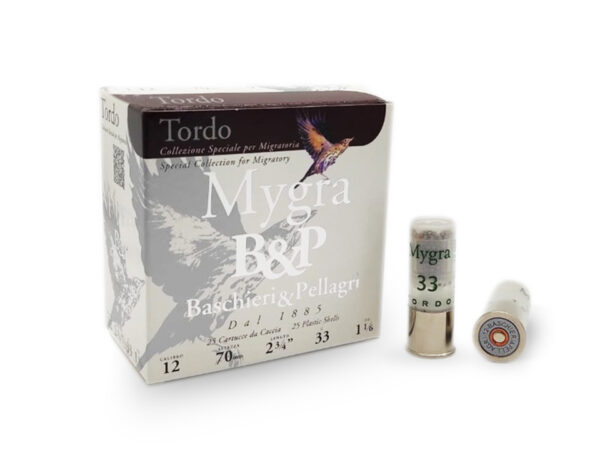 Cartouches de chasse MYGRA TORDO CAL12 B&P