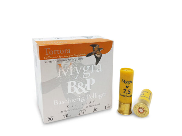 Cartouches de chasse MYGRA TORTORA CAL20 B&P