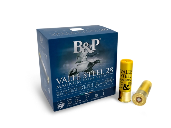 Cartouches de chasse VALLE STEEL 28 CAL20 B&P