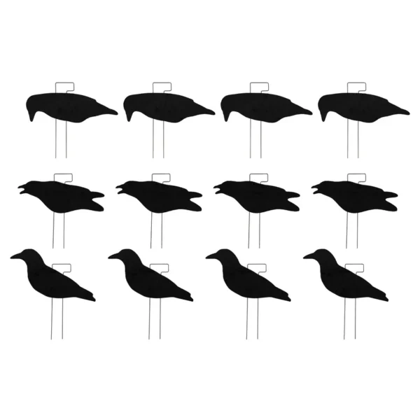 Formes de silhouettes corbeaux x12 FINAL APPROACH